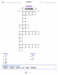 Podgląd drukowalnego arkusza ćwiczeń Lis rudy