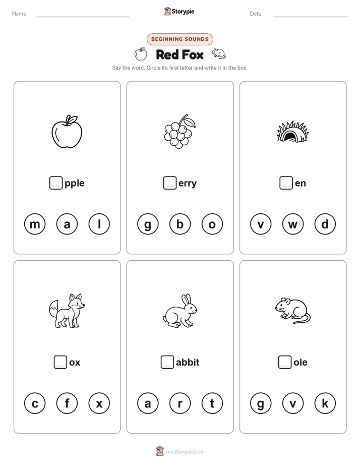 Beginning Sounds