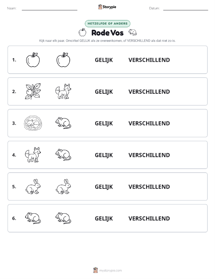 Zelfde of Verschillend