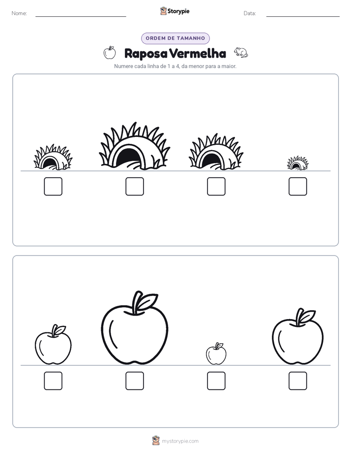 Ordem de Tamanho