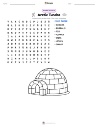 Arctic Tundra printable worksheet preview