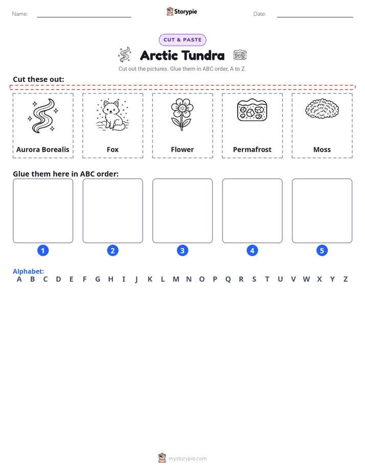 Cut & Paste Alphabet