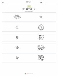 霸王龙 可打印工作表预览