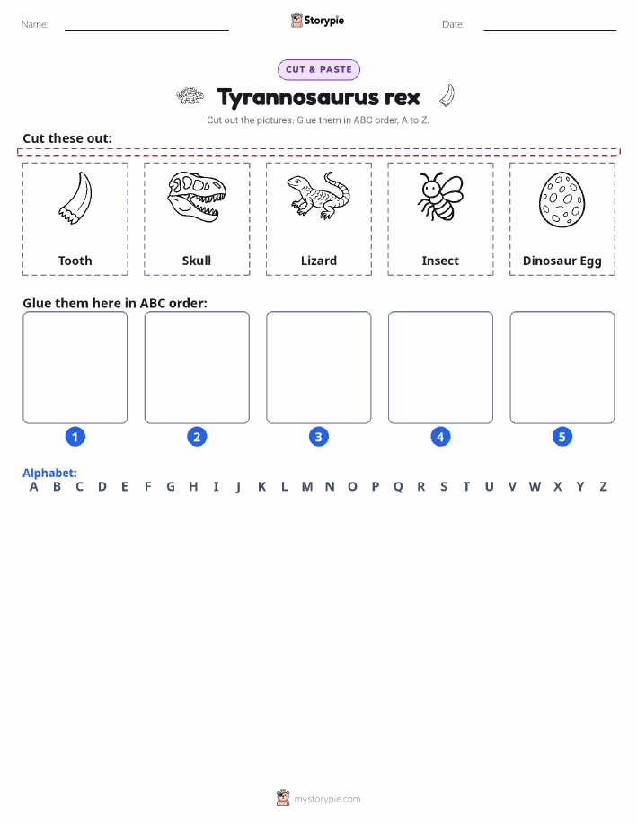 Cut & Paste Alphabet