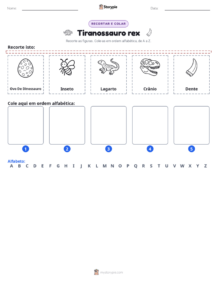 Recortar & Colar Alfabeto