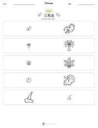 三角龙 可打印工作表预览