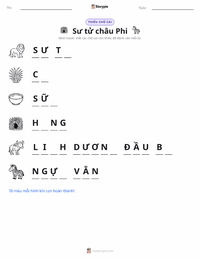 Xem trước tài liệu in sẵn Sư tử châu Phi