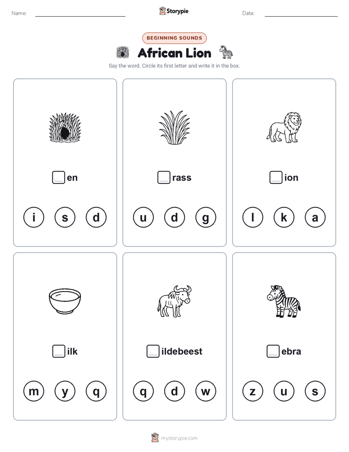 Beginning Sounds