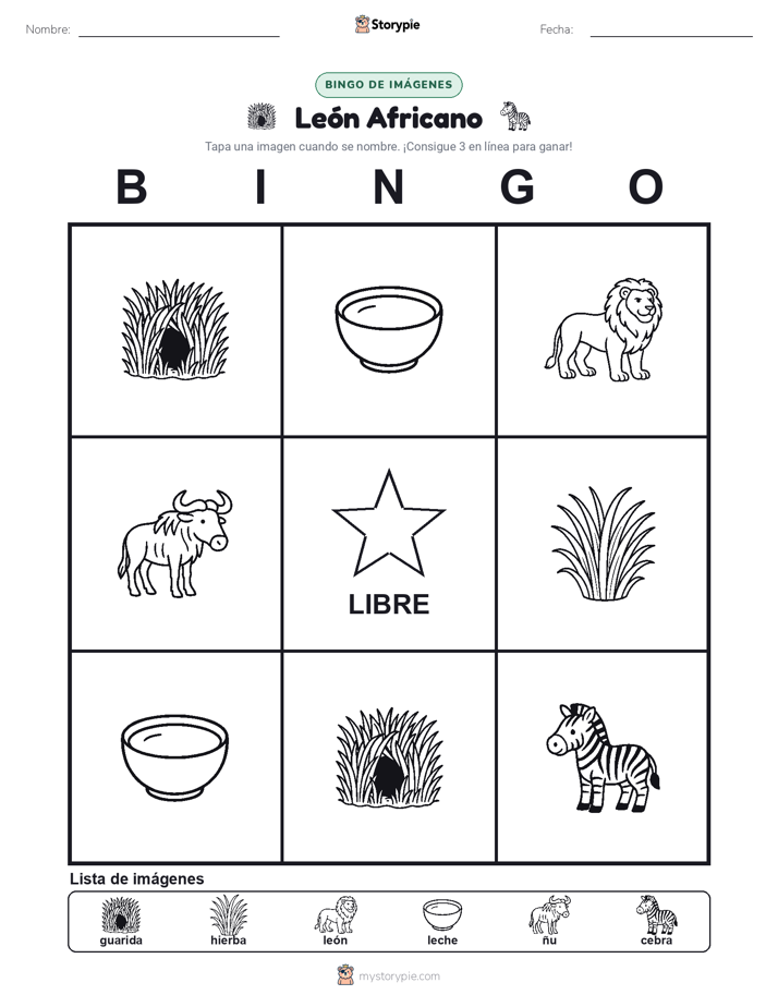Bingo de Imágenes