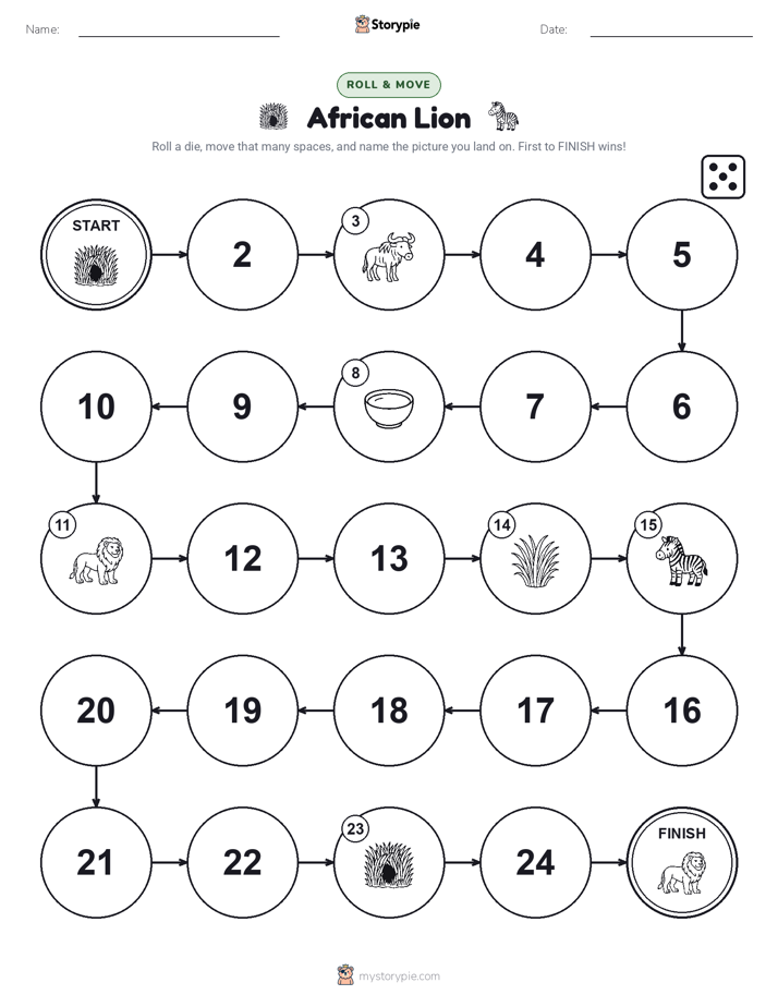 Roll & Move Game