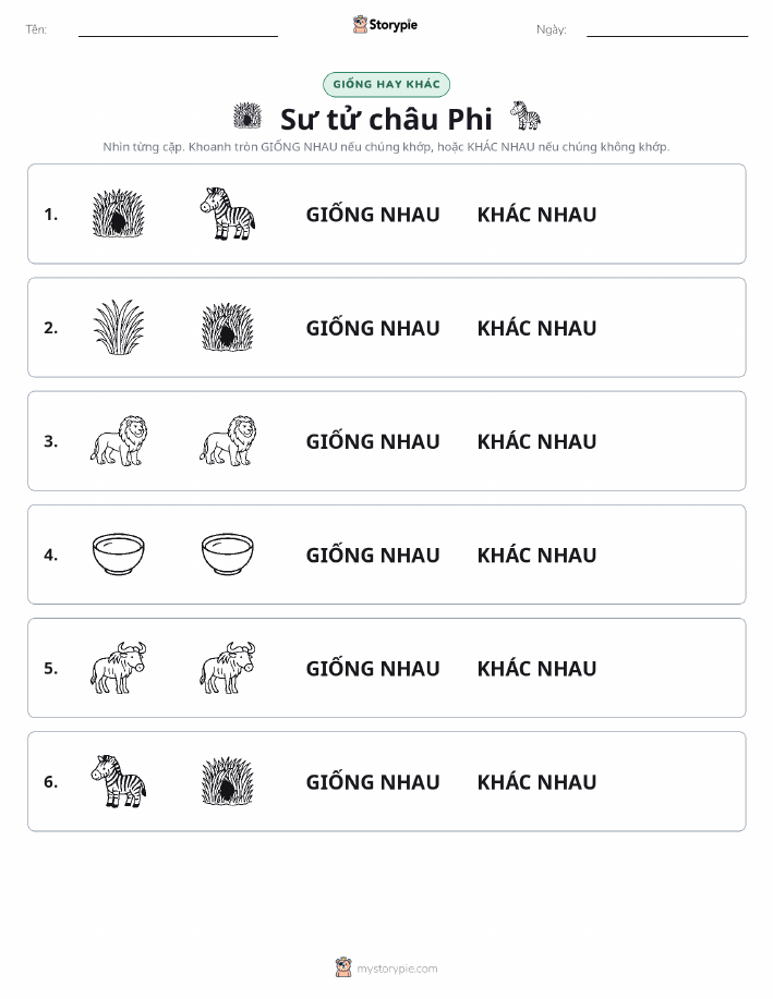 Giống Hay Khác