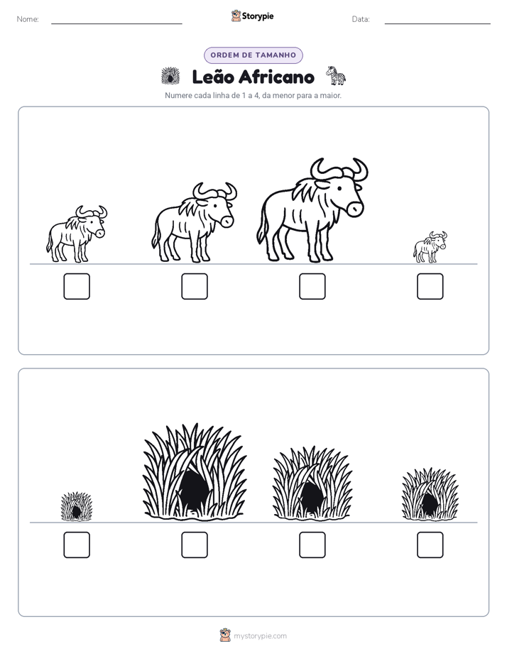Ordem de Tamanho