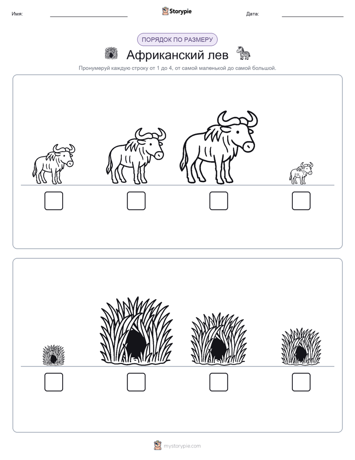 Размеры в порядке