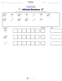 African Savanna printable worksheet preview