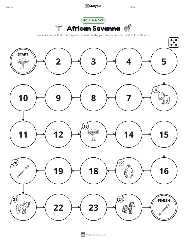 Roll & Move Game