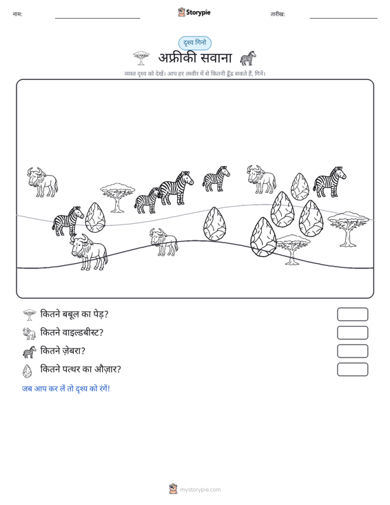 गिनती दृश्य