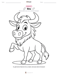 Gnu druckbare Arbeitsblatt Vorschau