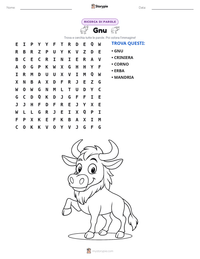 Anteprima della scheda stampabile di Gnu