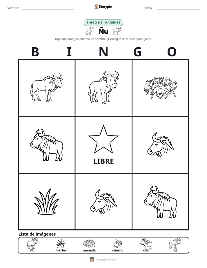 Bingo de Imágenes