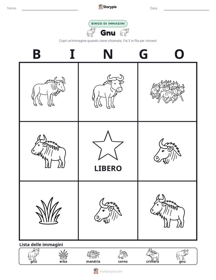 Bingo delle Immagini