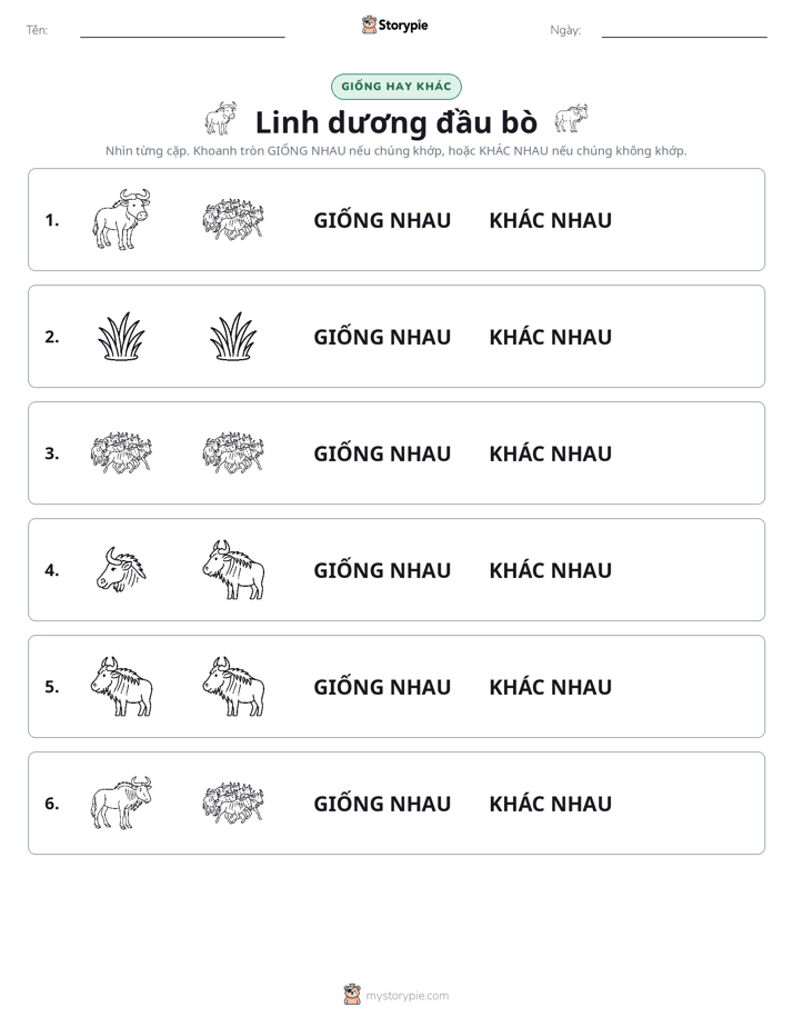 Giống Hay Khác