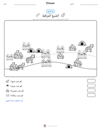 معاينة ورقة العمل القابلة للطباعة الضبع المرقط