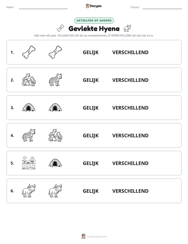 Zelfde of Verschillend