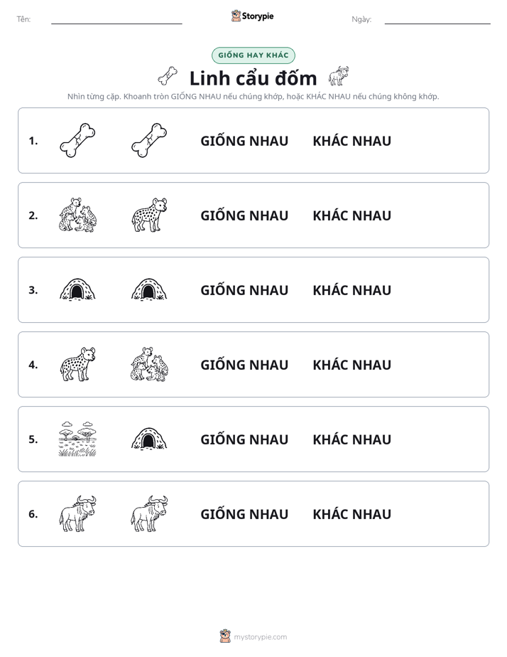 Giống Hay Khác