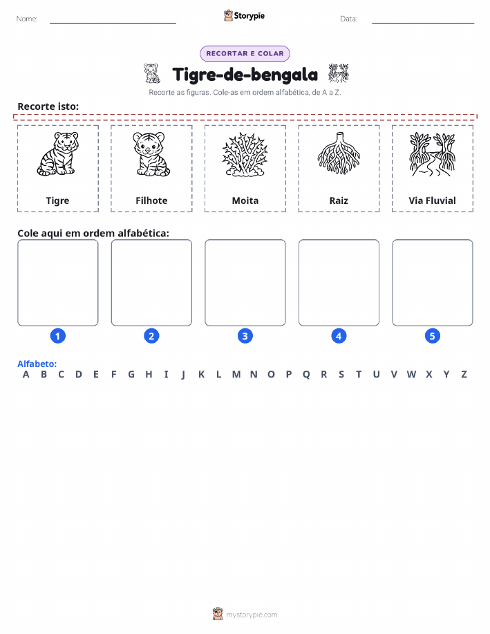 Recortar & Colar Alfabeto