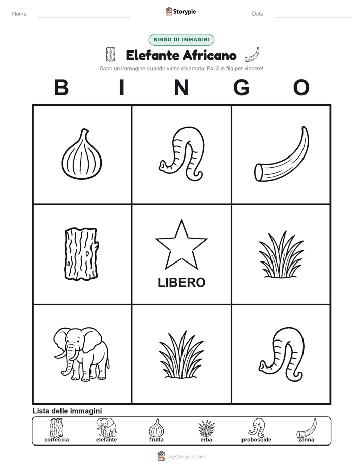 Bingo delle Immagini