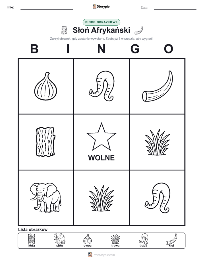 Bingo obrazkowe