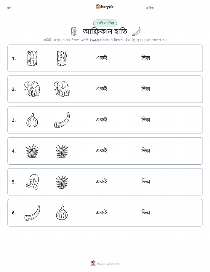 একই বা ভিন্ন
