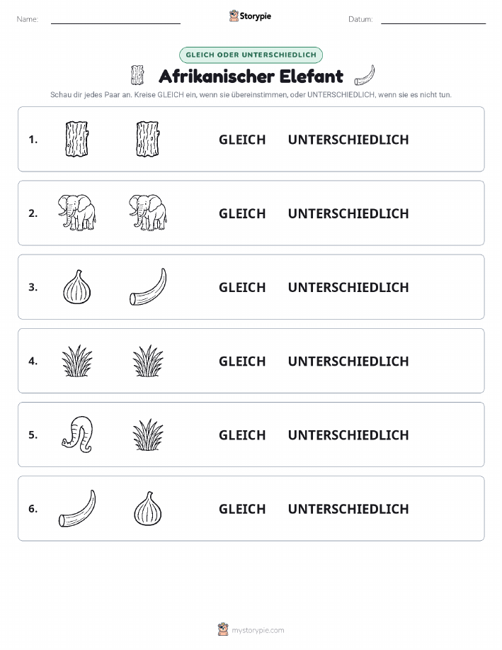Gleich oder Anders