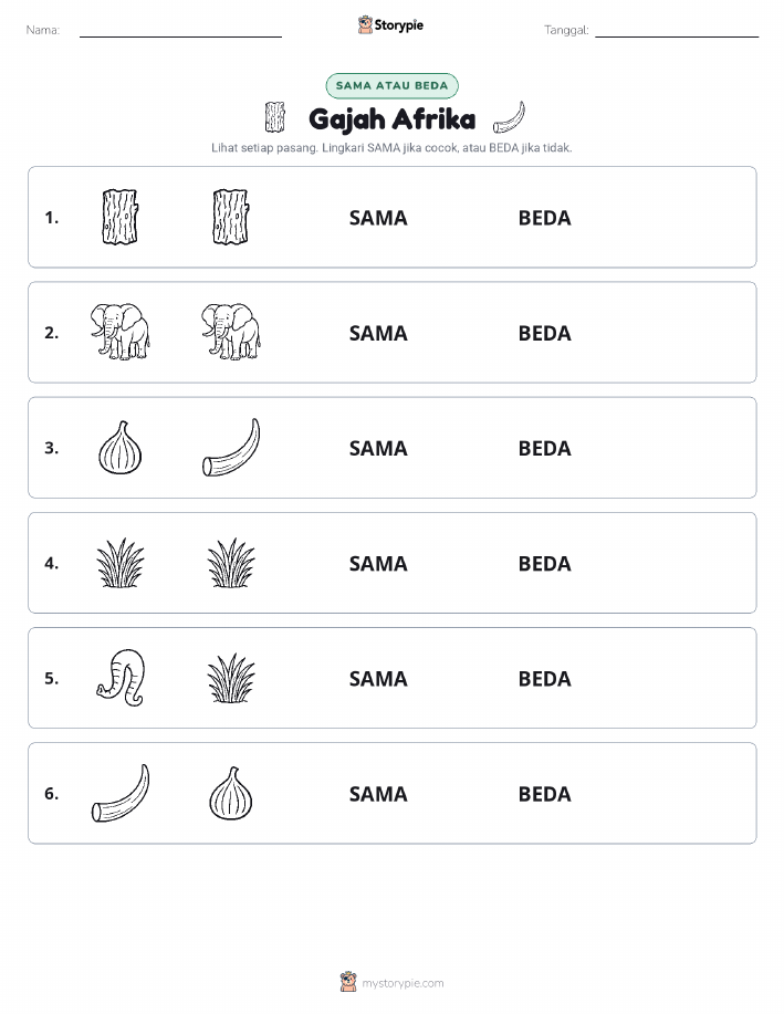 Sama atau Berbeda