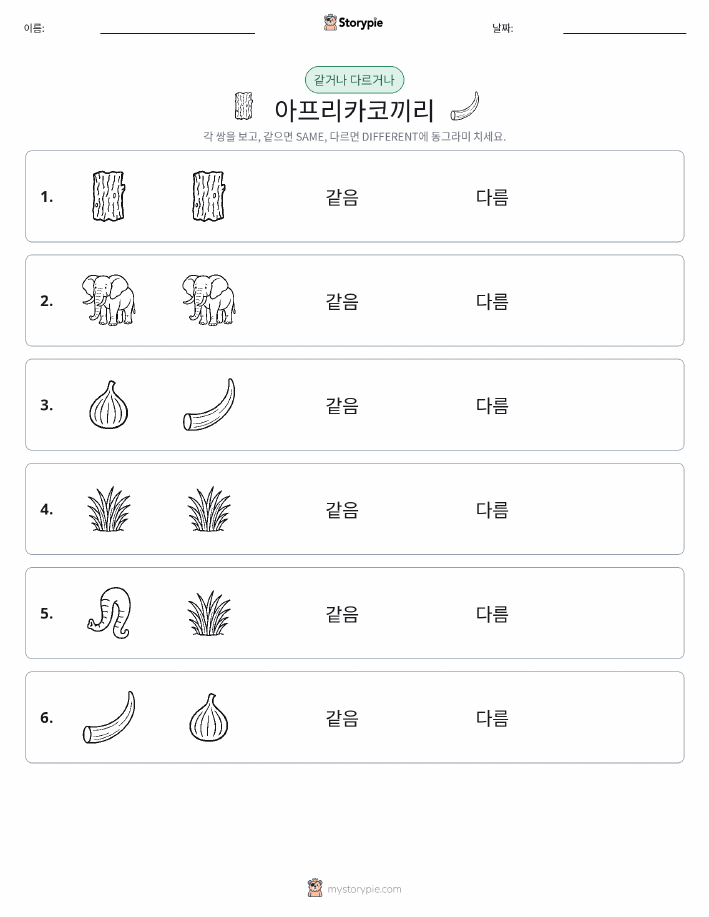같은 것 또는 다른 것