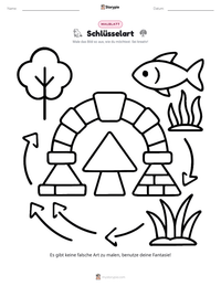 Schlüsselart druckbare Arbeitsblatt Vorschau