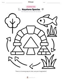 Keystone Species printable worksheet preview
