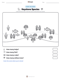 Keystone Species printable worksheet preview