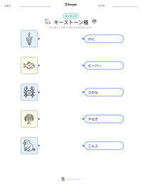 キーストーン種 の印刷可能ワークシートプレビュー