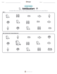Schlüsselart druckbare Arbeitsblatt Vorschau