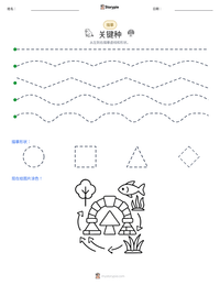 关键种 可打印工作表预览