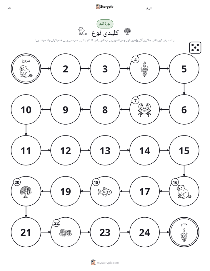 رول اور منتقل کریں کھیل