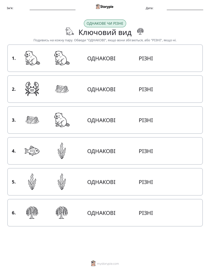 Однакові чи різні