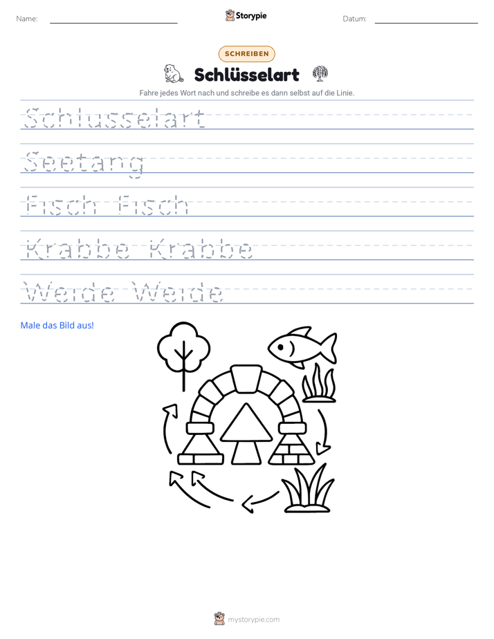 Schreibübung
