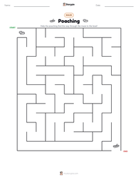 Poaching printable worksheet preview