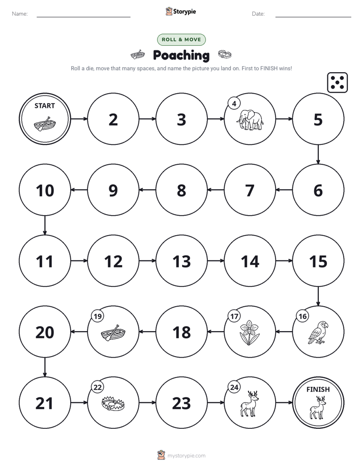 Roll & Move Game