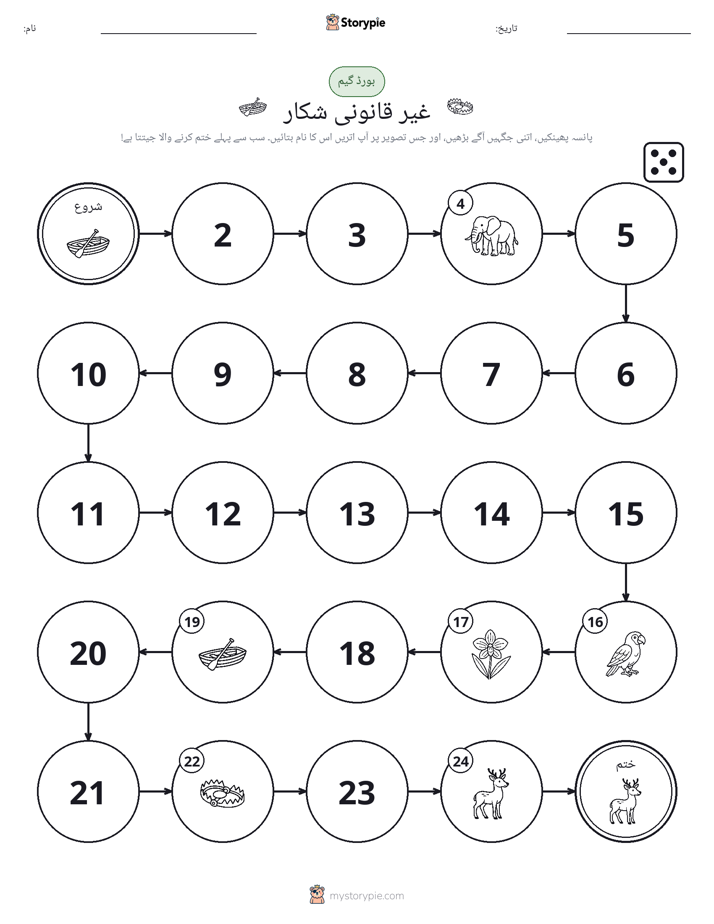 رول اور منتقل کریں کھیل