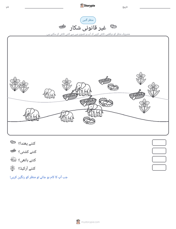 گنتی کا منظر
