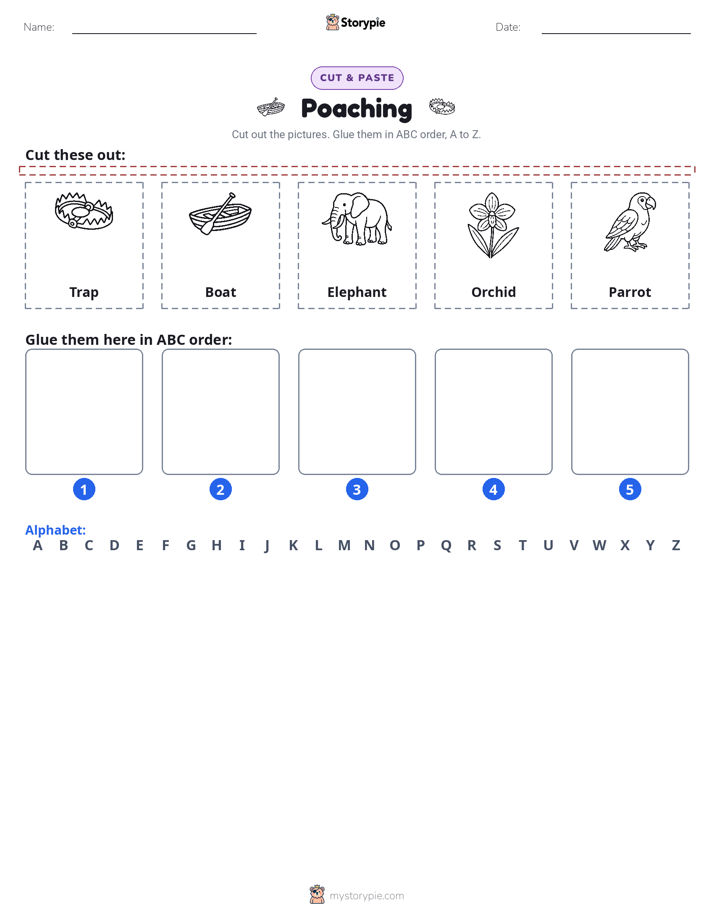 Cut & Paste Alphabet