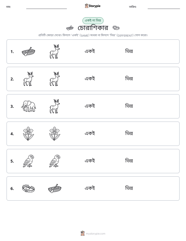একই বা ভিন্ন